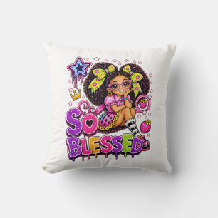 So Blessed™ StarBerry Cute Girl Strawberry Cushion