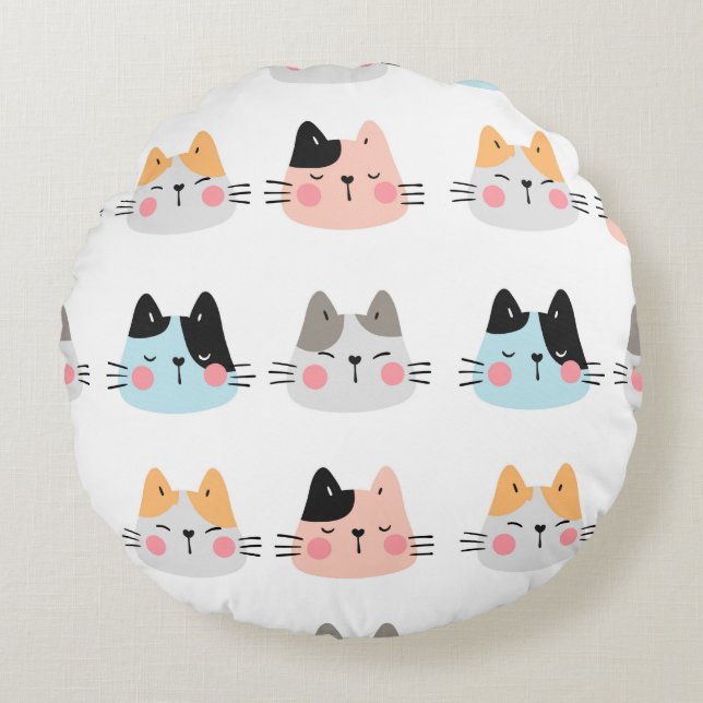 So Catness Round Cushion (Front)