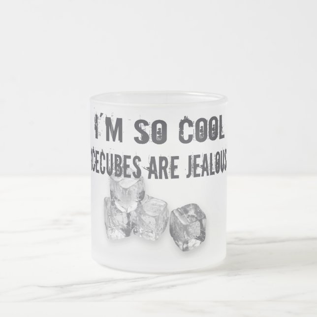 So Cool! Frosted Glass Coffee Mug (Center)
