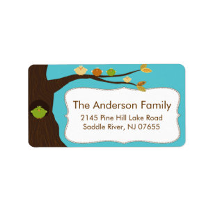 So Cute Birds Frame Address Label