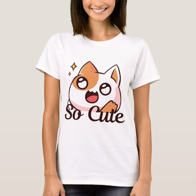 So Cute Cat T-shirt  (Front)