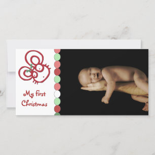 So Cute Christmas Mouse My First Christmas Holiday Card