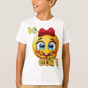 So Cute Emoji Face Kids T-Shirt   cute Smiling &..