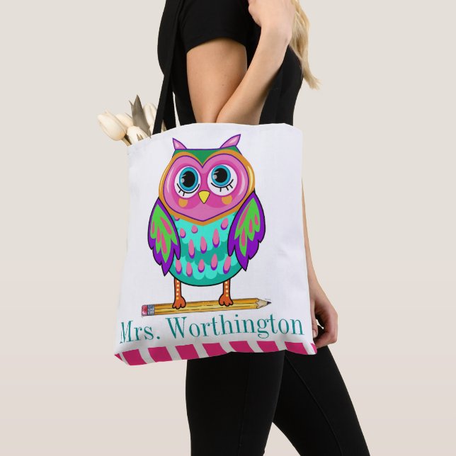 So Cute Owl Tote - See Back (Close Up)