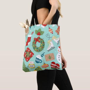 So Cute Santa Claus Christmas Sweets Personalized Tote Bag