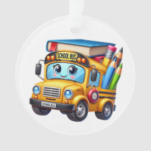 SO CUTE School Bus  Ornament