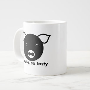 so cute, so tasty, pork large coffee mug