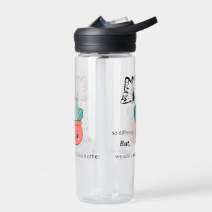 So Different , Perfect Together – Cute Love Couple Water Bottle