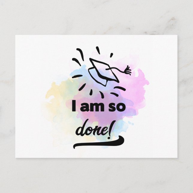 So Done Grad Postcard (Front)