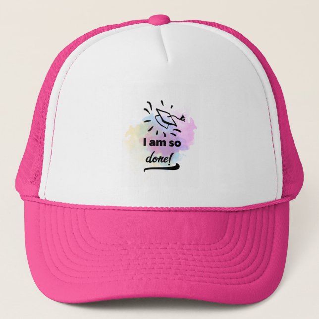 So Done Grad Trucker Hat (Front)