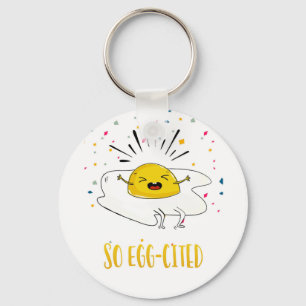 So excited congratulations new job new house egg   key ring