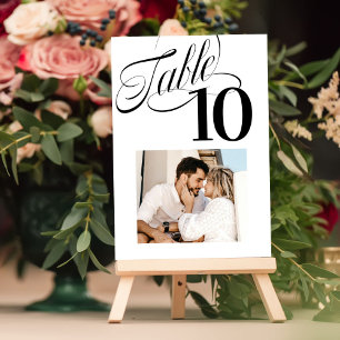 So Fancy Table Number Photo