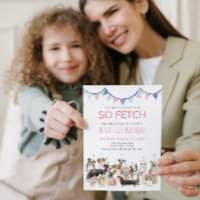 So Fetch Puppy Dog Birthday Party Invitation