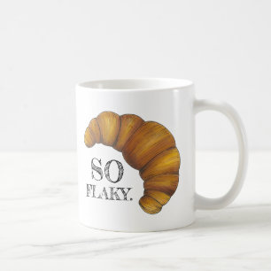 So Flaky Buttery Croissant French Pastry Foodie Coffee Mug