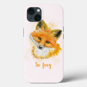 So Foxy Watercolor Fox iPhone 13 Case