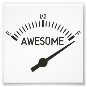 So Full of Awesome Gauge Photo Print