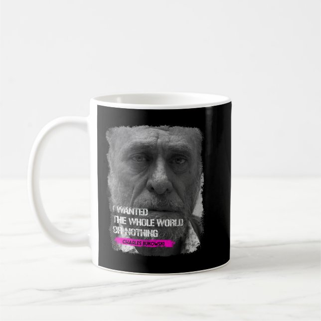 So Funny Charles Bukowski Gifts For Music Fans Coffee Mug (Left)