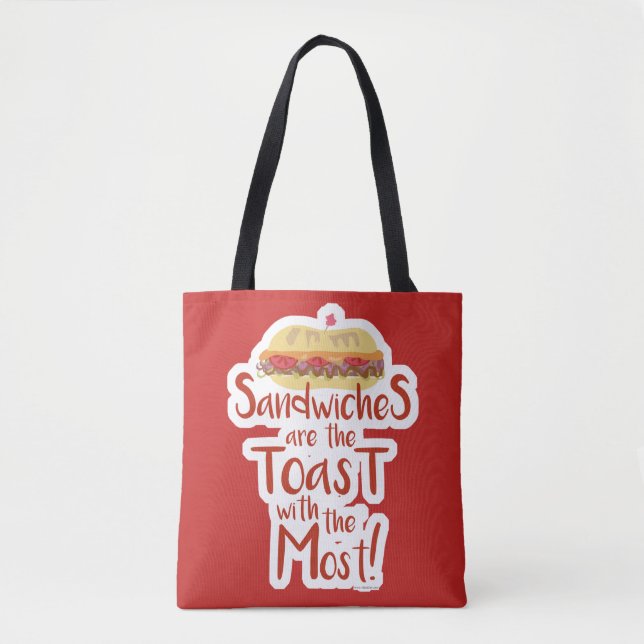 So Funny Sandwich Slogan Toast Most Epic Tote Bag (Front)