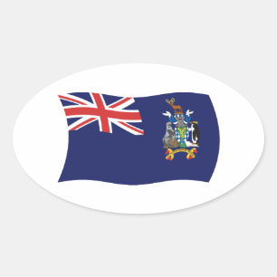 So Georgia And Sandwich Flag Sticker