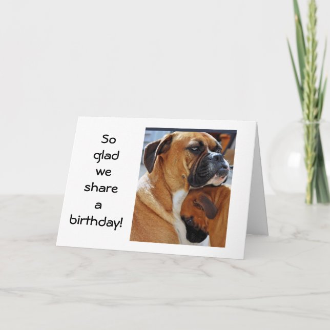 SO GLAD WE SHARE A BIRTHDAY CARD (Front)