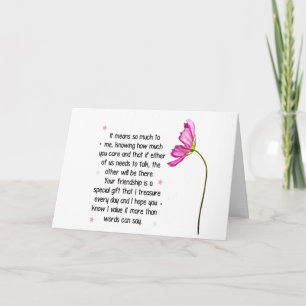 SO GLAD "YOU" ARE IN MY LIFE ****BEST FRIEND**** THANK YOU CARD