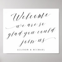 So Glad You Could Join Us Wedding Welcome Sign