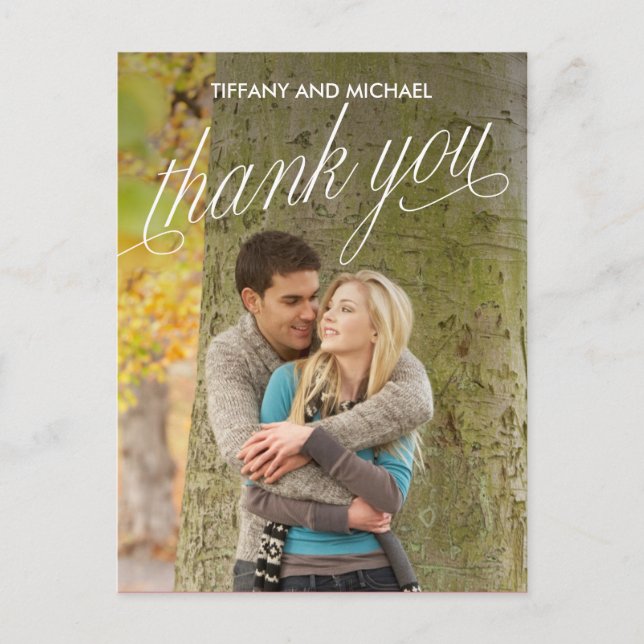 So Grateful Photo Thank You Card (Front)