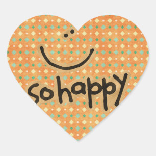 So Happy Heart Shape Sticker