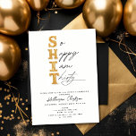 So Happy I'm Thirty Gold Funny 30th Birthday Party Invitation<br><div class="desc">Introducing our modern and minimalist 30th Birthday Party Invitation, designed for those who appreciate a touch of humour and a hint of sarcasm. Featuring the witty phrase 'So Happy I'm Thirty', this invitation adds a playful twist to milestone celebrations. With its clean lines and contemporary design, it exudes understated elegance...</div>