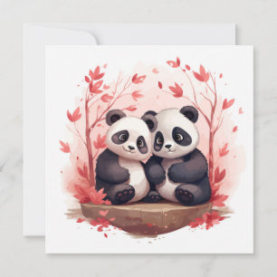 So Happy Together Panda pair  Save The Date