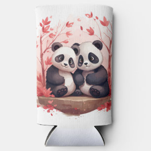 So Happy Together Panda pair Seltzer Can Cooler