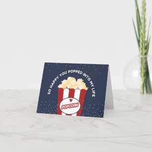 ''So happy you popped into my life'' card