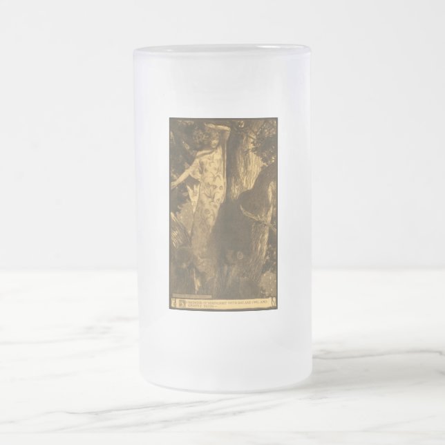 So haunted Moonlight Guardians of the Night Frosted Glass Beer Mug (Center)
