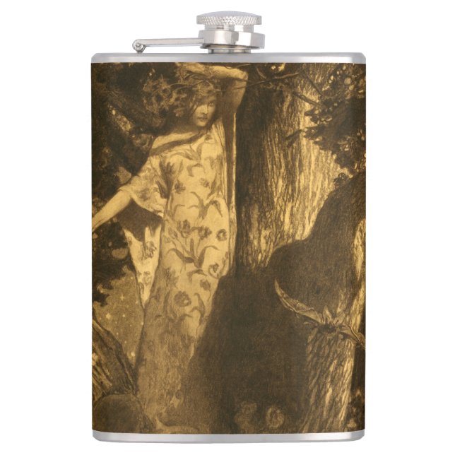 So haunted Moonlight Guardians of the Night Hip Flask (Front)