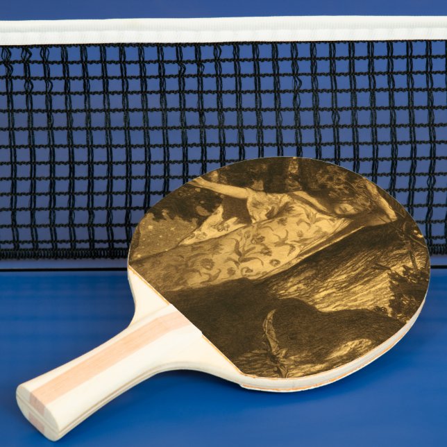 So haunted Moonlight Guardians of the Night Ping Pong Paddle (Insitu)