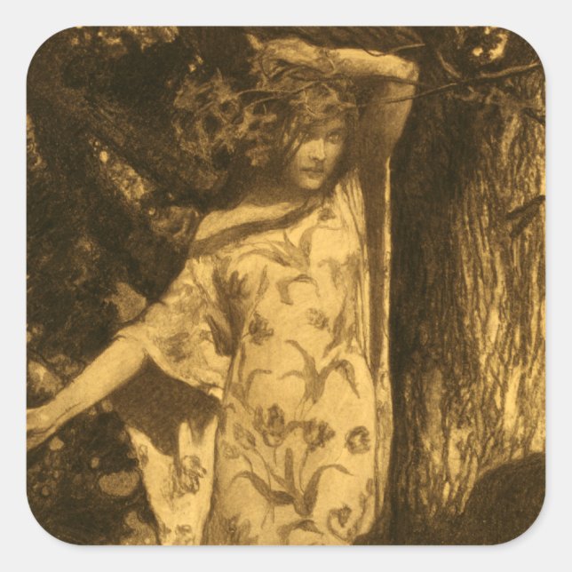 So haunted Moonlight Guardians of the Night Square Sticker (Front)