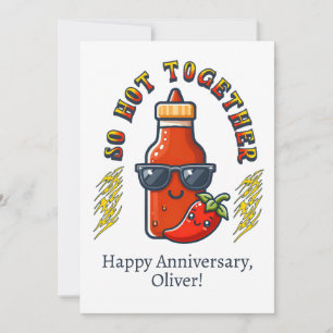 So Hot Together Hot Sauce Spicy Card