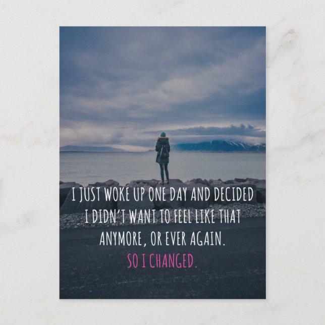 So I Changed Quote Postcard (Front)