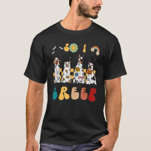 So I Creep Retro Groovy Dog Ghost Spooky Season T-Shirt