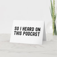 So I Heard On This Podcast - Gift  Loves Listening