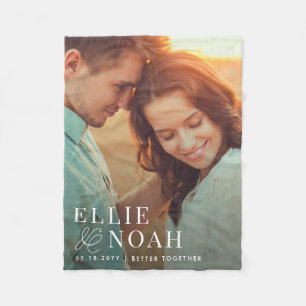 So In Love Personalised Couple Photo Blanket