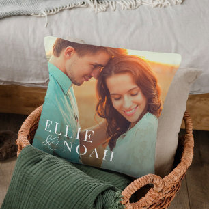 So In Love Personalised Photo Throw Pillow