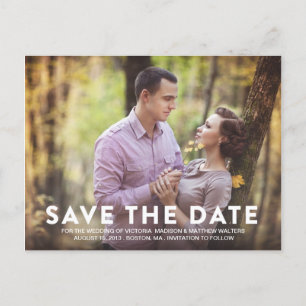 SO IN LOVE SAVE THE DATE ANNOUNCEMENT POSTCARD