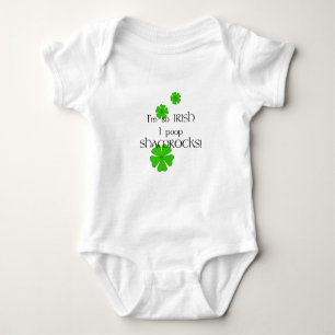 So Irish I Poop Shamrocks! Baby Bodysuit