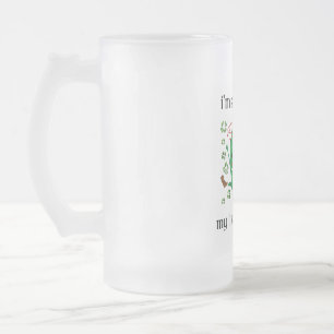 So Irish my liver hurts Frosted Glass Beer Mug