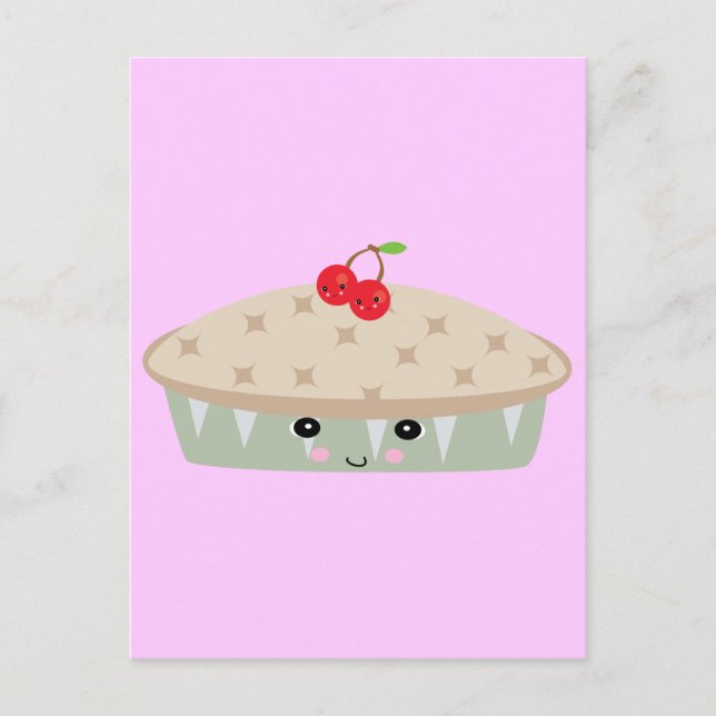 so kawaii cherry pie postcard (Front)
