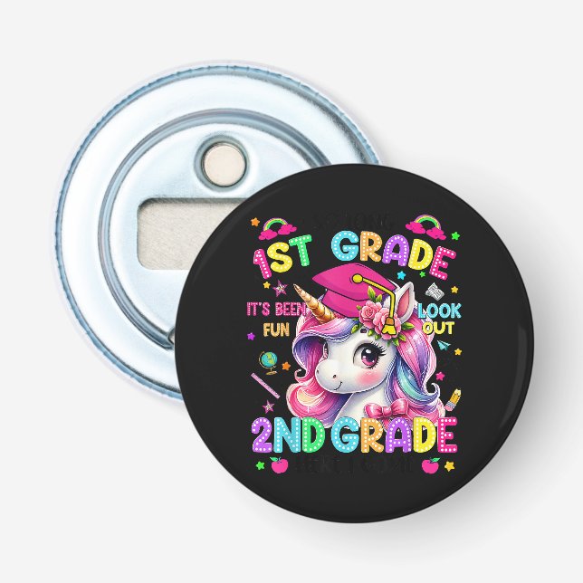 So Long 1st Grade 2nd Grade Here I Come Bottle Opener (Front)