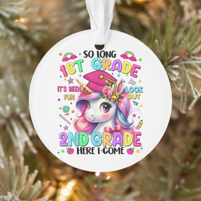 So Long 1st Grade 2nd Grade Here I Come Ornament (Tree)