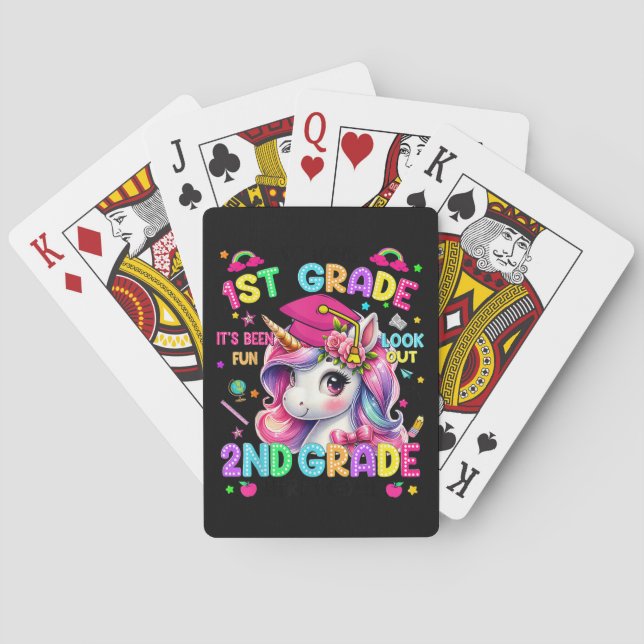 So Long 1st Grade 2nd Grade Here I Come Playing Cards (Back)