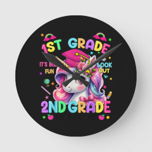 So Long 1st Grade 2nd Grade Here I Come Round Clock